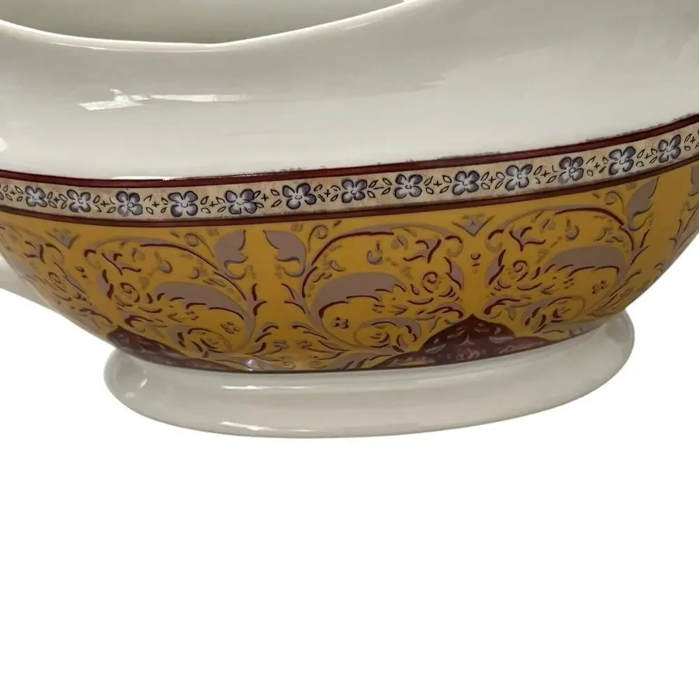 American Atelier Bombay Gravy Boat Dish #5042 Stoneware EUC